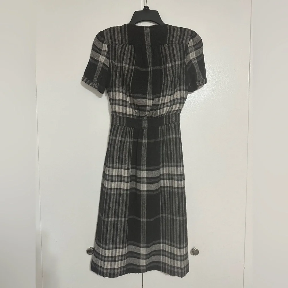 Burberry Brit Grey Nova Check Tie-Neck Dress - Picture 5 of 15
